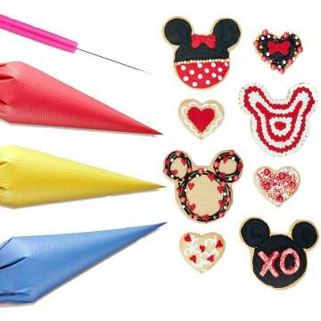 Tipless Piping Bags - 122 Pieces for Cookie Decorating