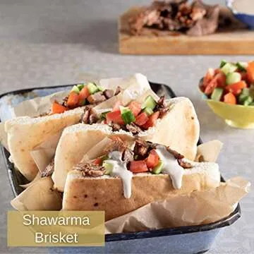 Jamie Geller Shawarma Seasoning Spice Mix of Fresh Mediterranean Spices (4.2oz Glass Jar, 120g) OU KOSHER For Cooking Meat, Turkey, Grilled Chicken, Roasted Chickpeas, Beef Rub Shwarma, Schwarma