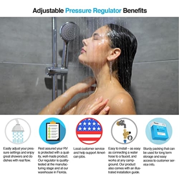 Renator RV Water Pressure Regulator for Safe Water Flow