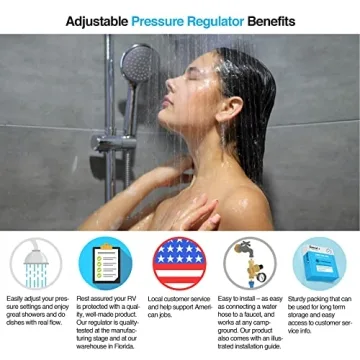 Renator RV Water Pressure Regulator for Safe Water Flow