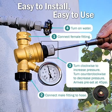 Renator RV Water Pressure Regulator for Safe Water Flow
