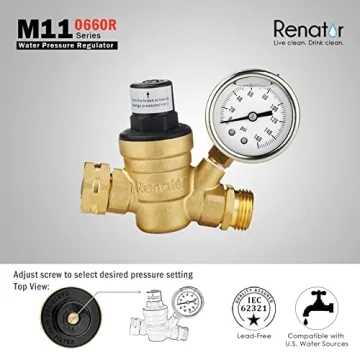 Renator RV Water Pressure Regulator for Safe Water Flow
