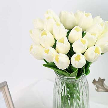 Stunning 24PCS Real Touch Tulips - Perfect for Any Occasion