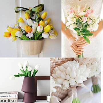 Stunning 24PCS Real Touch Tulips - Perfect for Any Occasion