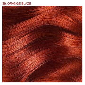 Adore Semi Permanent Hair Color - Vegan and Cruelty-Free Orange Hair Dye - 4 Fl Oz - 039 Orange Blaz...