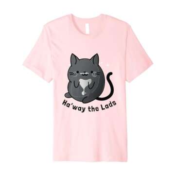 Geordie Dialect Inspired Cute Cat Cozy Mystery Premium T-Shirt