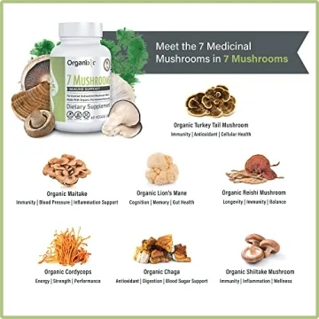 Organixx Organic Mushroom Supplement for Immune Support