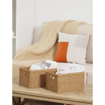 Versatile StorageWorks Wicker Baskets, Eco-Friendly Organization