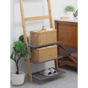 Versatile StorageWorks Wicker Baskets, Eco-Friendly Organization
