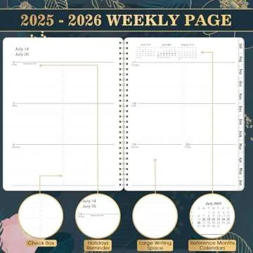 2025-2026 Planner - Planner 2025-2026, July 2025 - June 2026, Academic Planner 2025-2026, Weekly & Monthly Spreads, 8'' x 10", Monthly Tabs, Twin-wire Binding