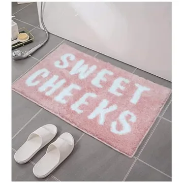 Cute Blush Pink Non-Slip Bath Mat for All Ages