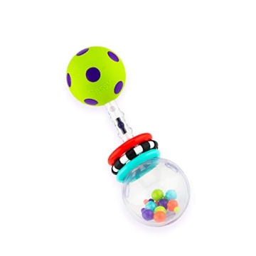 Sassy Spin Shine Rattle Developmental Toy for Infants | Engaging & Interactive
