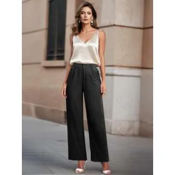 Feiersi Women's Casual Wide Leg Pants for Stylish Summer Wear