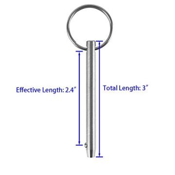Durable 4 Pack Quick Release Pin for Marine Needs - 316 Stainless Steel
