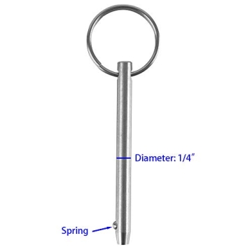 Durable 4 Pack Quick Release Pin for Marine Needs - 316 Stainless Steel