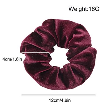 Velvet Scrunchies with Zipper Pocket for Stylish Storage