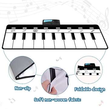 M SANMERSEN Piano Mat for Kids - Musical Learning Fun!
