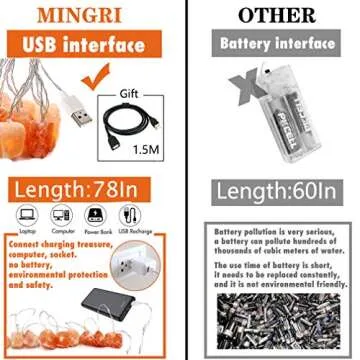 Himalayan Salt String Light - Unique LED Nightlight for All