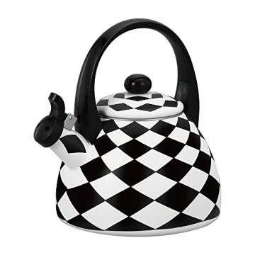 Stylish UPware Black Diamond Whistling Tea Kettle