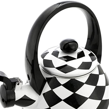 Stylish UPware Black Diamond Whistling Tea Kettle