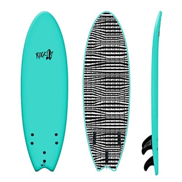 Rock-It 6' Albert Surfboard - The Ideal Performance Fish Soft Top for All Levels