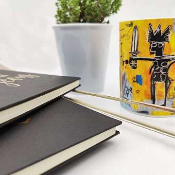 akeke The Influence Of A Good Teacher Can Never Be Erased Spiral Notebook/Journal, Gold Foil Words, Gold Wire-o Spiral, Inspirational Diary Book Gift for Women, Friend, Teacher, Book Lover