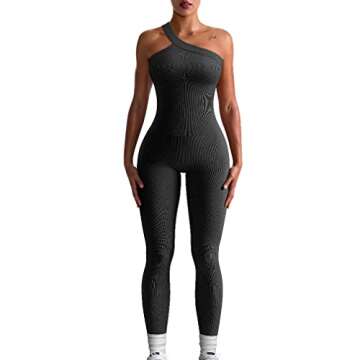 OQQ One Shoulder Sport Jumpsuit for Women - Stylish & Comfortable