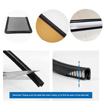 Universal 3ft Car Door Edge Guard Protector Trim