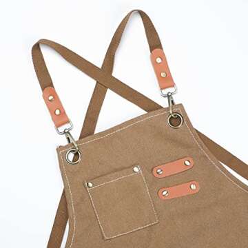 MT WORLD Apron for Kids Personalized Kids Apron Canvas Apron For Boys Girls Apron Chef Cotton Denim ...