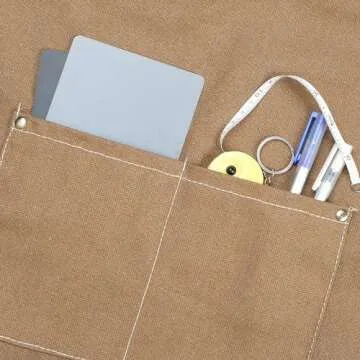 MT WORLD Apron for Kids Personalized Kids Apron Canvas Apron For Boys Girls Apron Chef Cotton Denim Apron With Kitchen Cooking Baking Wear,Gardening,Painting,BBQ,Art,DIY,Drawing