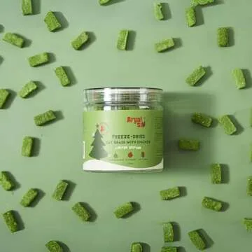Arya Sit! - Freeze-Dried Single Ingredient Food Topper (Cat Grass with Chicken Breast)