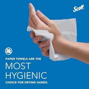 Scott Professional Essential Universal High-Capacity Hard Roll Paper Towels, Bulk (01005), 1.5" Core, Absorbency Pockets, White (6 Rolls at 1,000' Each, 6,000'/Case)
