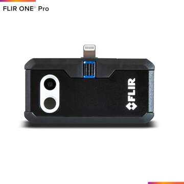 FLIR ONE Pro - High Resolution (160x120) Thermal Imaging Camera for iOS Smartphones (iPhone w/Lightning Port Only)