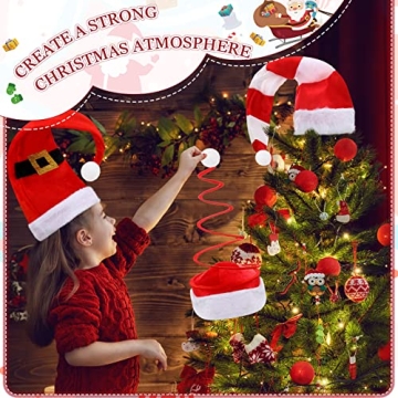 Vicenpal 6 Pack Christmas Elf Hats for Festive Fun