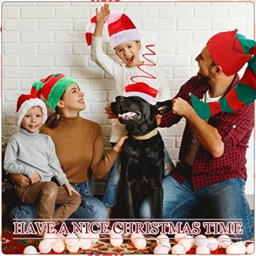 Vicenpal 6 Pack Christmas Elf Hats for Festive Fun