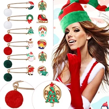 Vicenpal 6 Pack Christmas Elf Hats for Festive Fun