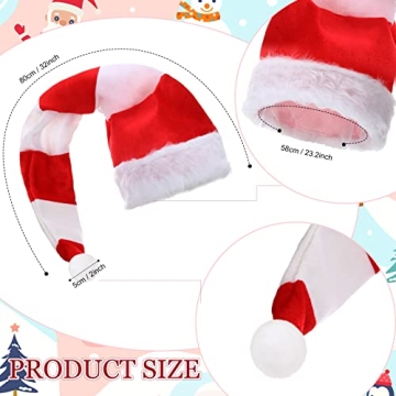 Vicenpal 6 Pack Christmas Elf Hats for Festive Fun