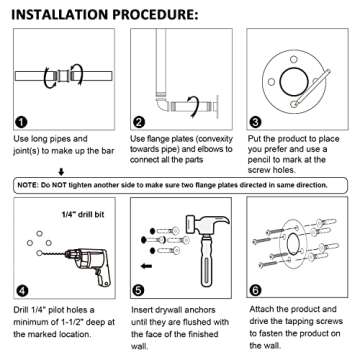 HouseAid 24 Inch Industrial Pipe Towel Bar for Farmhouse Decor