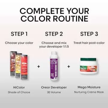 L'Oréal Technique HiColor Reds Permanent Hair Color | Lifts Dark Hair in One Step | No Brassiness | Rich, Smooth Creme Formula | Intense, Long-Lasting Color | Sizzling Copper