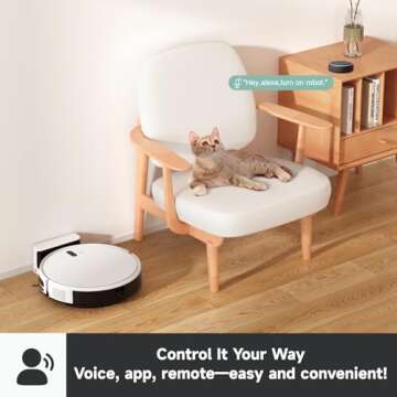 Timnbo L200s Robot Vacuum Cleaner and Mop Touchless Vacuum Automatic Dustpan 2600 mAh, White