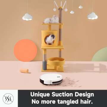 Timnbo L200s Robot Vacuum Cleaner and Mop Touchless Vacuum Automatic Dustpan 2600 mAh, White