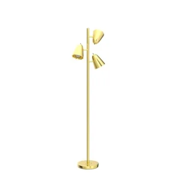 QiMH Tree Floor Lamp with 3 Adjustable Bulbs