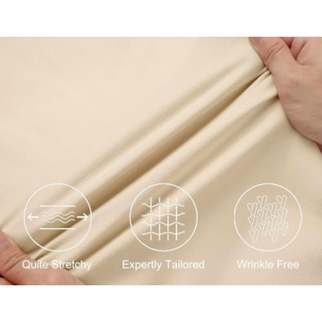 COOFANDY Men's Wrinkle-Free Button Down Shirt - Light Khaki