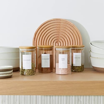 Minimalist Spice Jar Labels for Kitchen Organization