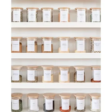 Minimalist Spice Jar Labels for Kitchen Organization
