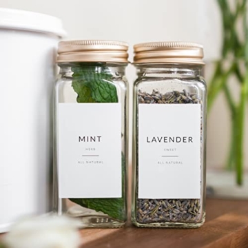 Minimalist Spice Jar Labels for Kitchen Organization