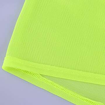 XAKALAKA Women's Sheer Slit Sarong Sexy Swimwear Cover up Belted Wrap Maxi Skirt Neon-Yellow