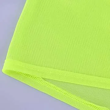 XAKALAKA Neon Yellow Sheer Slit Wrap Maxi Skirt