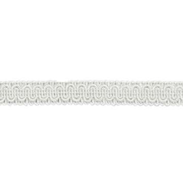 5/8" (1.5cm) Basic Solid Collection Scroll Gimp Braid Trim # 0058SG, Pure White #A1 (Bright White) 12 Yard Value Pack (11m/36 ft)