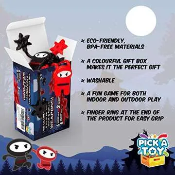 PICK A TOY Ninja Toys - Sticky Fun for Kids Ages 3-12